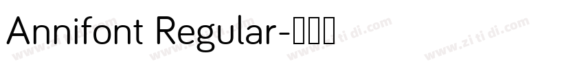 Annifont Regular字体转换